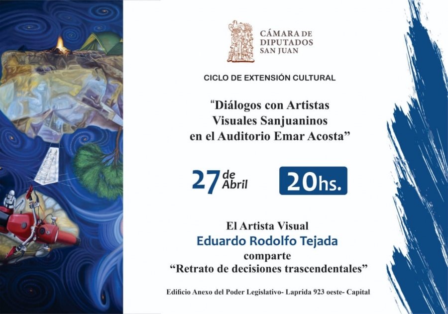 Continúa el ciclo “Diálogo con Artistas Visuales Sanjuaninos”