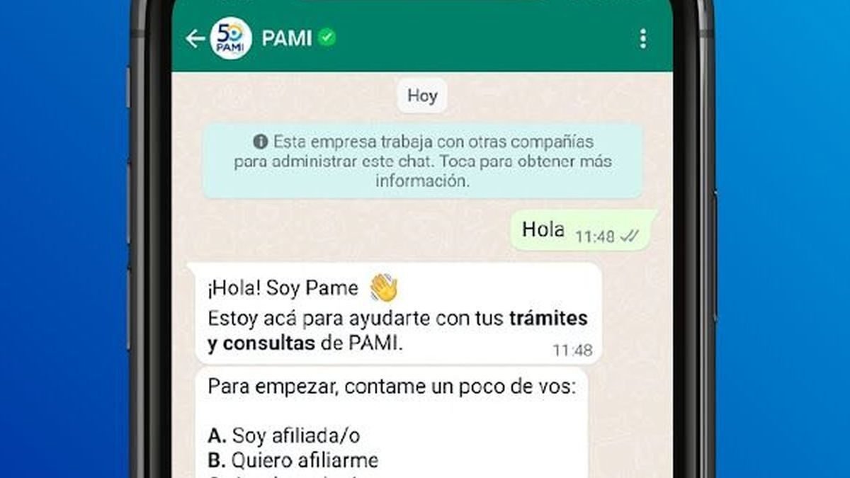 Trámites del PAMI a través de WhatsApp: Paso a paso