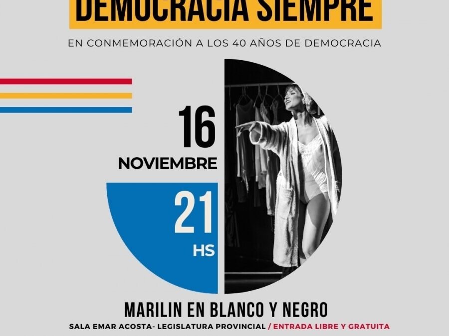 40 años de Democracia: Teatro unipersonal en el Emar Acosta