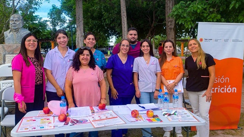 Salud promovió la conciencia nutricional con actividades en centros de salud y plazas