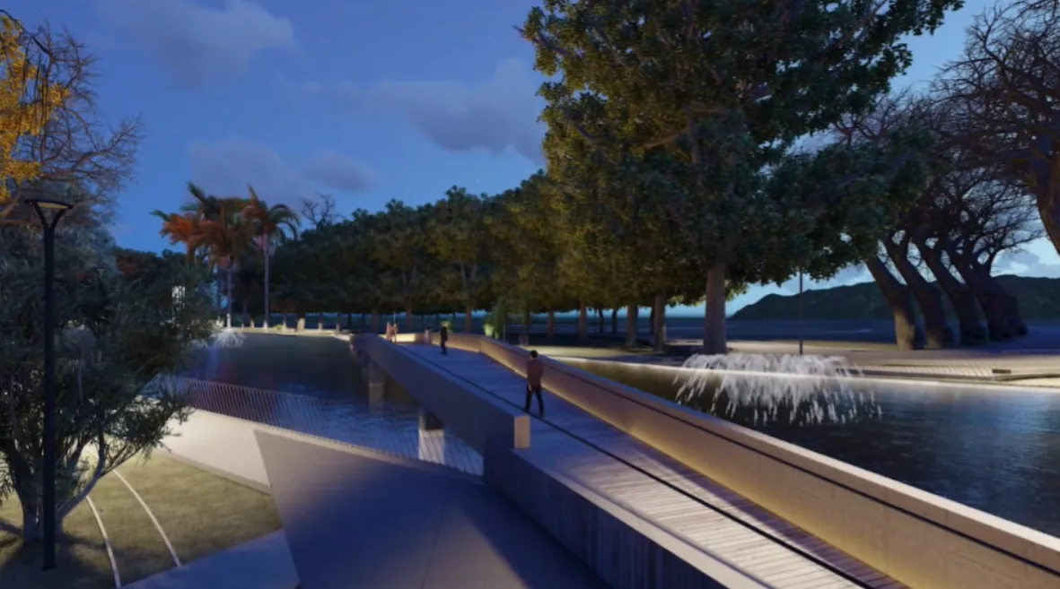 El Parque de Mayo renovará su lago con un puente peatonal iluminado y un nuevo trencito eléctrico