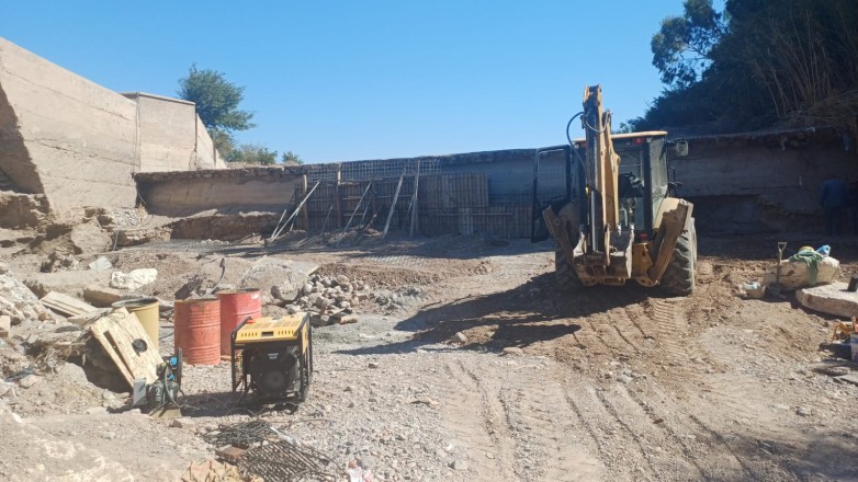 Hidráulica finalizó obras de reparación y consolidación de sifones en Albardón y Ullum