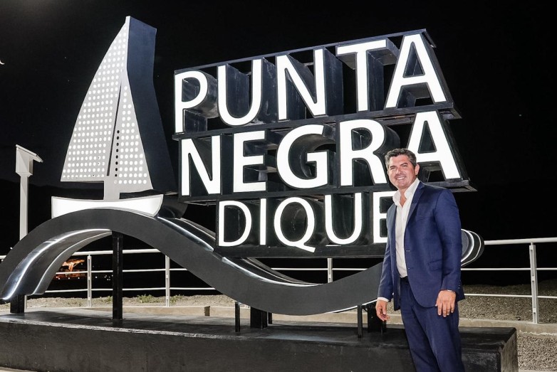 Orrego inauguró los miradores en el dique Punta Negra, para vivir a pleno el verano sanjuanino