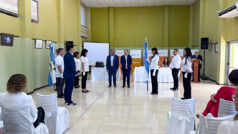 Realizaron el cambio de abanderados en la Zona Sanitaria II