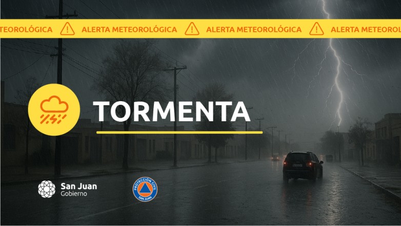 Alerta meteorológica N° 73/25 – Tormentas