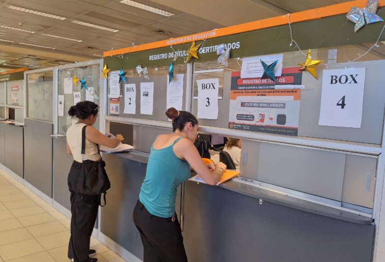 Educación San Juan: registro y legalización de títulos con horario de corrido