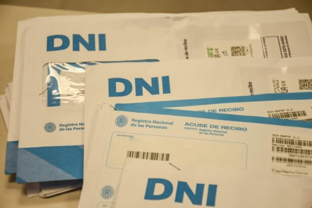 Sobres oficiales de entrega del Documento Nacional de Identidad