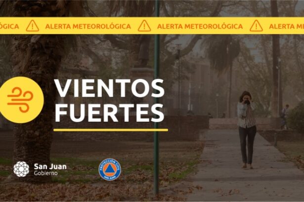 Alerta por vientos fuertes en la región, precauciones necesarias