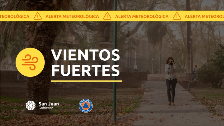 Alerta por vientos fuertes en la región, precauciones necesarias