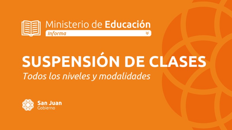 Escuela de San Juan durante alerta por viento Zonda